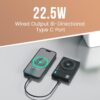 61bblPr1Z0L._SL1500_ Portronics PowerShutter Air 10K 10000mAh 15W Wireless Magnetic Fast Charging Powerbank, In Built Type Cable,22.5W Type C PD Output,Light Weight,Compatible with iPhone 12 Above,Other Qi Enabled Devices